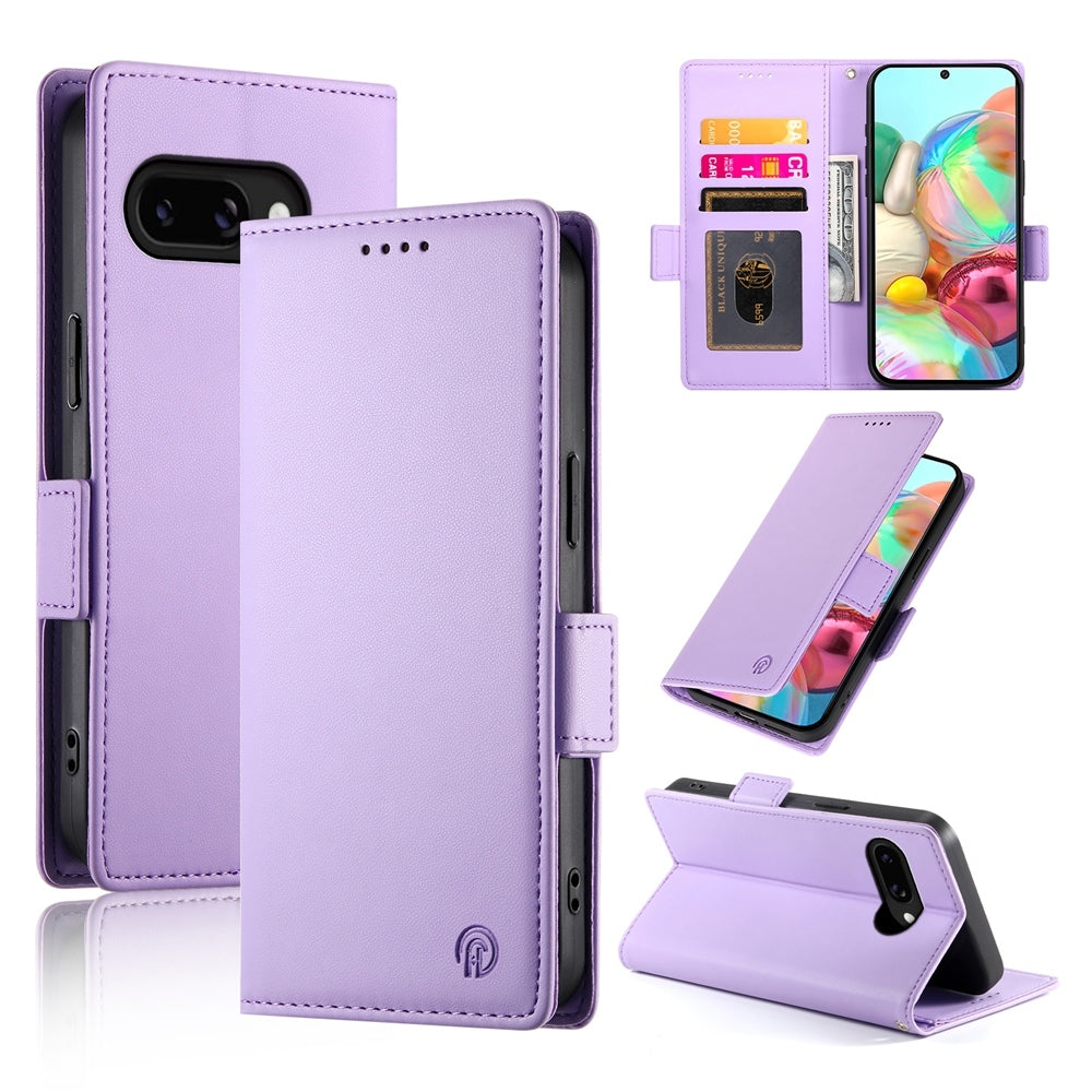Google Pixel 9a Wallet Case - Luxury Magnetic PU Leather Flip Cover with Card Slots, Stand & Shockproof Protection