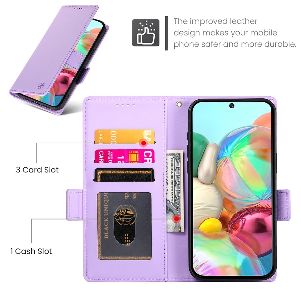 Google Pixel 9a Wallet Case - Luxury Magnetic PU Leather Flip Cover with Card Slots, Stand & Shockproof Protection