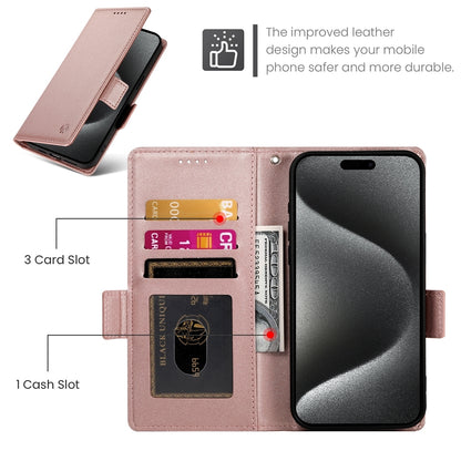 iPhone 15 Pro Max Wallet Case - Luxury Magnetic PU Leather Flip Cover with Card Slots, Stand & Shockproof Protection