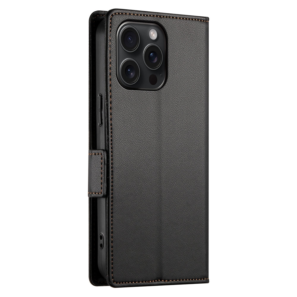 iPhone 15 Pro Max Wallet Case - Luxury Magnetic PU Leather Flip Cover with Card Slots, Stand & Shockproof Protection