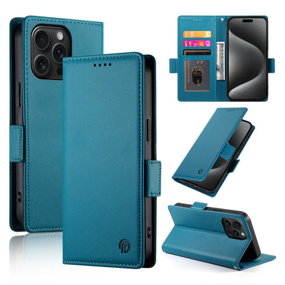 iPhone 15 Pro Max Wallet Case - Luxury Magnetic PU Leather Flip Cover with Card Slots, Stand & Shockproof Protection