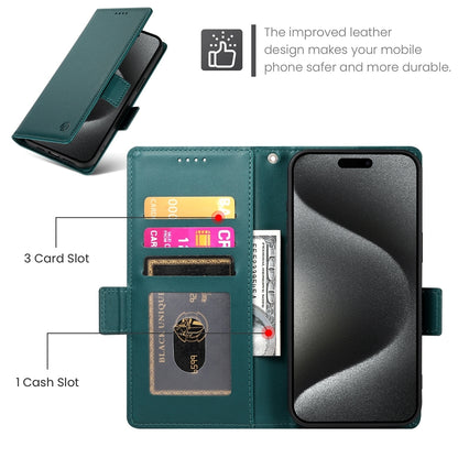iPhone 15 Pro Max Wallet Case - Luxury Magnetic PU Leather Flip Cover with Card Slots, Stand & Shockproof Protection