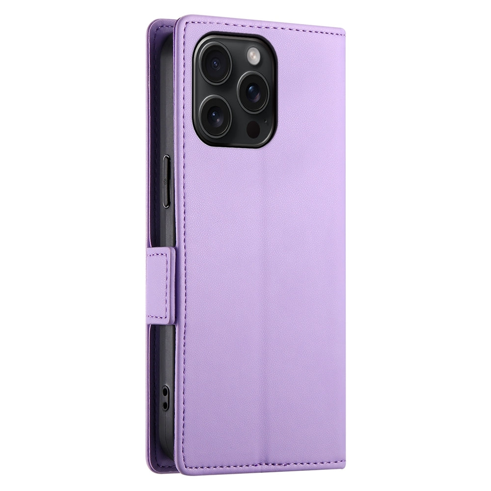 iPhone 15 Pro Max Wallet Case - Luxury Magnetic PU Leather Flip Cover with Card Slots, Stand & Shockproof Protection