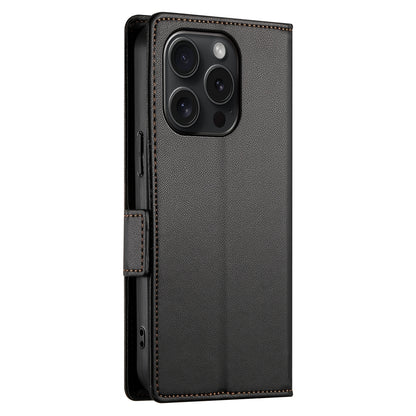 iPhone 15 Pro Wallet Case - Luxury Magnetic PU Leather Flip Cover with Card Slots, Stand & Shockproof Protection