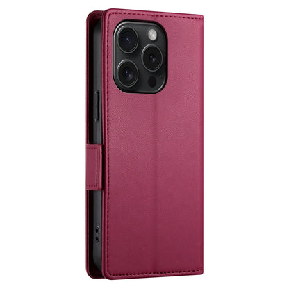 iPhone 15 Pro Wallet Case - Luxury Magnetic PU Leather Flip Cover with Card Slots, Stand & Shockproof Protection