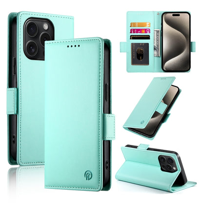 iPhone 15 Pro Wallet Case - Luxury Magnetic PU Leather Flip Cover with Card Slots, Stand & Shockproof Protection
