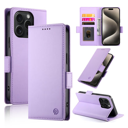 iPhone 15 Pro Wallet Case - Luxury Magnetic PU Leather Flip Cover with Card Slots, Stand & Shockproof Protection