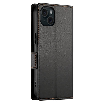 iPhone 15 Plus Wallet Case - Luxury Magnetic PU Leather Flip Cover with Card Slots, Stand & Shockproof Protection