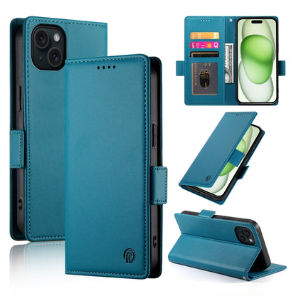 iPhone 15 Plus Wallet Case - Luxury Magnetic PU Leather Flip Cover with Card Slots, Stand & Shockproof Protection