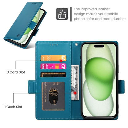 iPhone 15 Plus Wallet Case - Luxury Magnetic PU Leather Flip Cover with Card Slots, Stand & Shockproof Protection