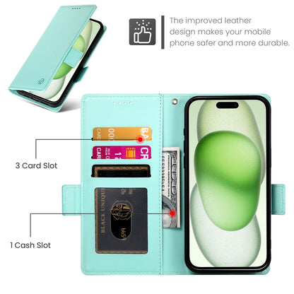 iPhone 15 Plus Wallet Case - Luxury Magnetic PU Leather Flip Cover with Card Slots, Stand & Shockproof Protection