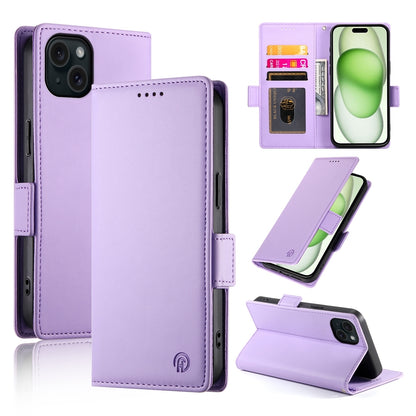 iPhone 15 Plus Wallet Case - Luxury Magnetic PU Leather Flip Cover with Card Slots, Stand & Shockproof Protection