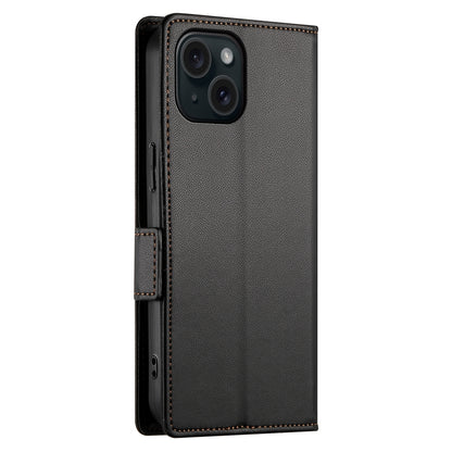 iPhone 15 Wallet Case - Luxury Magnetic PU Leather Flip Cover with Card Slots, Stand & Shockproof Protection