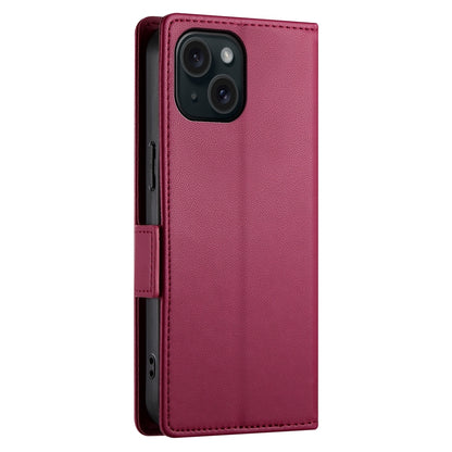 iPhone 15 Wallet Case - Luxury Magnetic PU Leather Flip Cover with Card Slots, Stand & Shockproof Protection