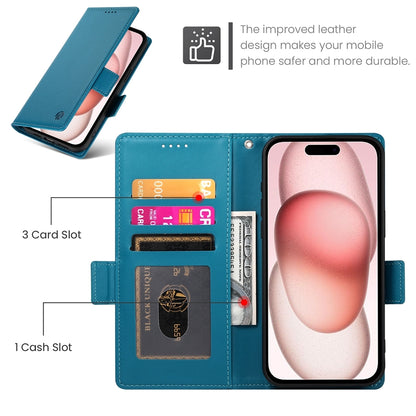 iPhone 15 Wallet Case - Luxury Magnetic PU Leather Flip Cover with Card Slots, Stand & Shockproof Protection