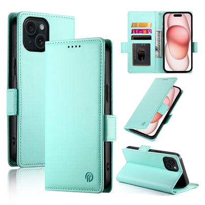 iPhone 15 Wallet Case - Luxury Magnetic PU Leather Flip Cover with Card Slots, Stand & Shockproof Protection
