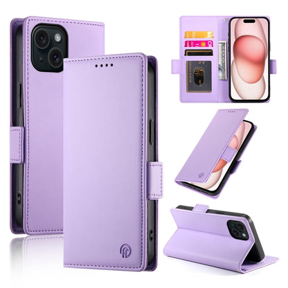 iPhone 15 Wallet Case - Luxury Magnetic PU Leather Flip Cover with Card Slots, Stand & Shockproof Protection