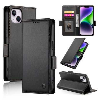 iPhone 14 Plus Wallet Case - Luxury Magnetic PU Leather Flip Cover with Card Slots, Stand & Shockproof Protection