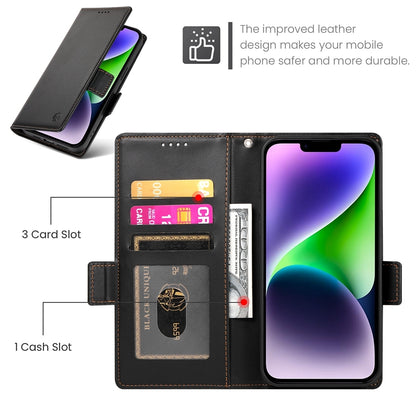 iPhone 14 Plus Wallet Case - Luxury Magnetic PU Leather Flip Cover with Card Slots, Stand & Shockproof Protection