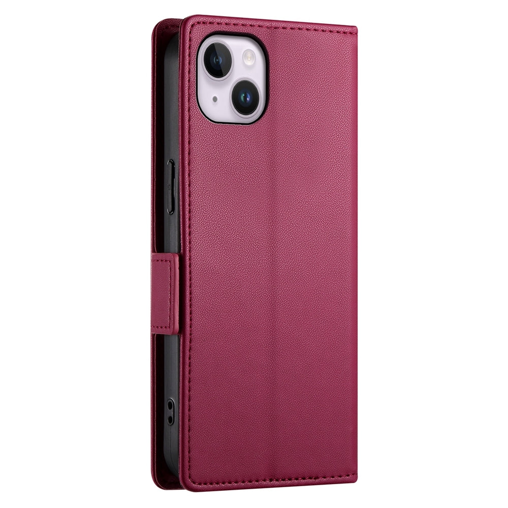iPhone 14 Plus Wallet Case - Luxury Magnetic PU Leather Flip Cover with Card Slots, Stand & Shockproof Protection