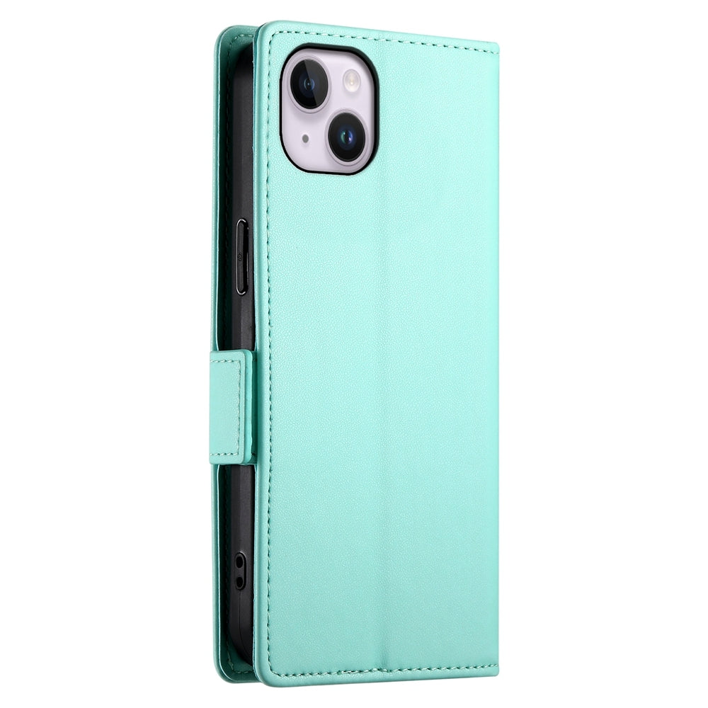 iPhone 14 Plus Wallet Case - Luxury Magnetic PU Leather Flip Cover with Card Slots, Stand & Shockproof Protection