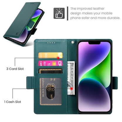 iPhone 14 Plus Wallet Case - Luxury Magnetic PU Leather Flip Cover with Card Slots, Stand & Shockproof Protection