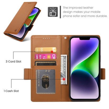 iPhone 14 Plus Wallet Case - Luxury Magnetic PU Leather Flip Cover with Card Slots, Stand & Shockproof Protection
