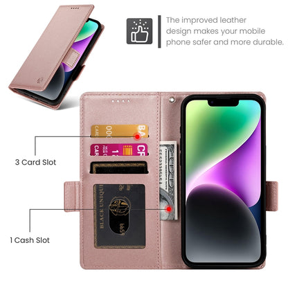 iPhone 14 Wallet Case - Luxury Magnetic PU Leather Flip Cover with Card Slots, Stand & Shockproof Protection