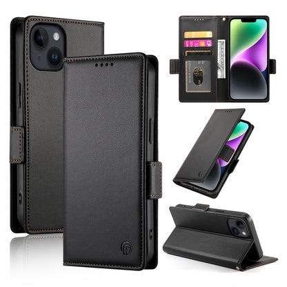 iPhone 14 Wallet Case - Luxury Magnetic PU Leather Flip Cover with Card Slots, Stand & Shockproof Protection