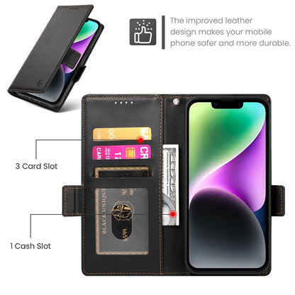 iPhone 14 Wallet Case - Luxury Magnetic PU Leather Flip Cover with Card Slots, Stand & Shockproof Protection