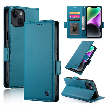 iPhone 14 Wallet Case - Luxury Magnetic PU Leather Flip Cover with Card Slots, Stand & Shockproof Protection