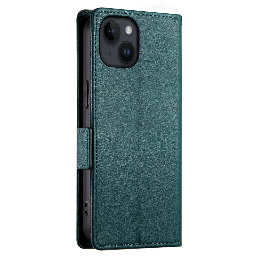 iPhone 14 Wallet Case - Luxury Magnetic PU Leather Flip Cover with Card Slots, Stand & Shockproof Protection