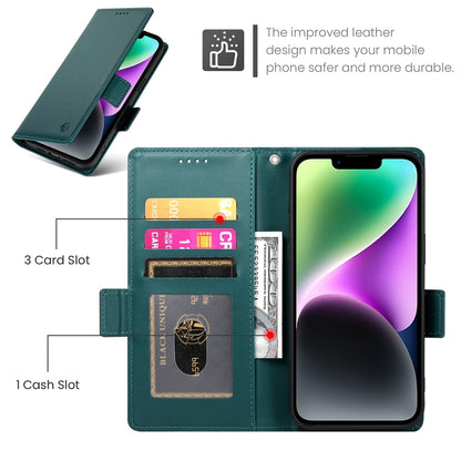 iPhone 14 Wallet Case - Luxury Magnetic PU Leather Flip Cover with Card Slots, Stand & Shockproof Protection