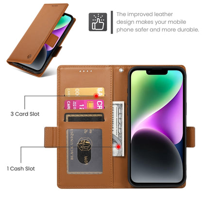 iPhone 14 Wallet Case - Luxury Magnetic PU Leather Flip Cover with Card Slots, Stand & Shockproof Protection