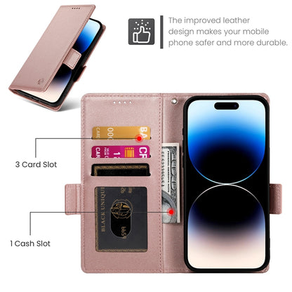 iPhone 14 Pro Wallet Case - Luxury Magnetic PU Leather Flip Cover with Card Slots, Stand & Shockproof Protection
