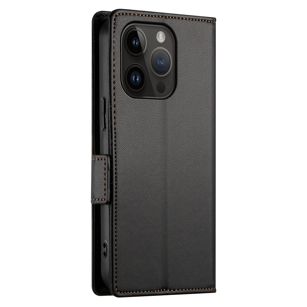 iPhone 14 Pro Wallet Case - Luxury Magnetic PU Leather Flip Cover with Card Slots, Stand & Shockproof Protection
