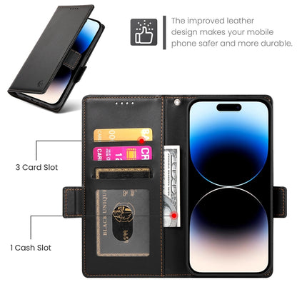 iPhone 14 Pro Wallet Case - Luxury Magnetic PU Leather Flip Cover with Card Slots, Stand & Shockproof Protection