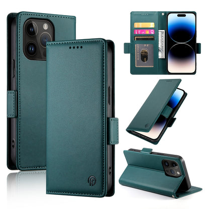 iPhone 14 Pro Wallet Case - Luxury Magnetic PU Leather Flip Cover with Card Slots, Stand & Shockproof Protection