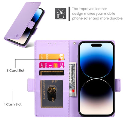 iPhone 14 Pro Wallet Case - Luxury Magnetic PU Leather Flip Cover with Card Slots, Stand & Shockproof Protection