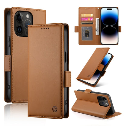 iPhone 14 Pro Wallet Case - Luxury Magnetic PU Leather Flip Cover with Card Slots, Stand & Shockproof Protection