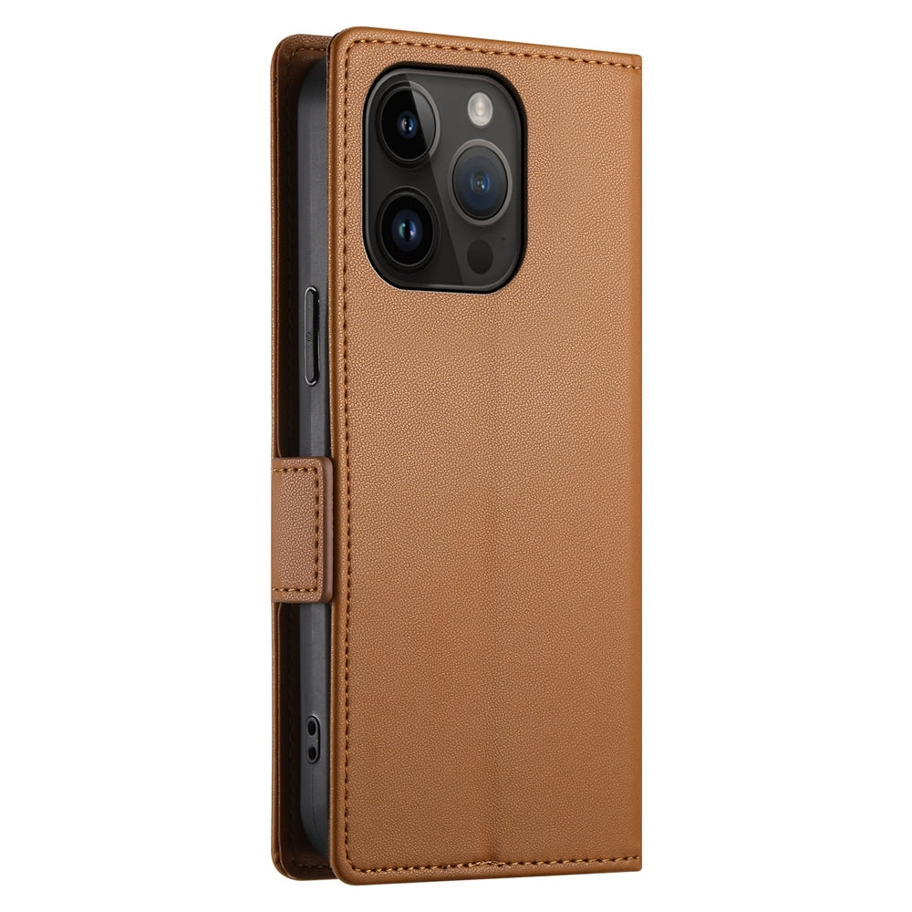iPhone 14 Pro Wallet Case - Luxury Magnetic PU Leather Flip Cover with Card Slots, Stand & Shockproof Protection