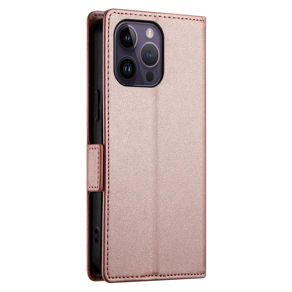 iPhone 14 Pro Max Wallet Case - Luxury Magnetic PU Leather Flip Cover with Card Slots, Stand & Shockproof Protection