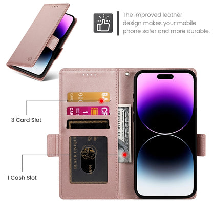 iPhone 14 Pro Max Wallet Case - Luxury Magnetic PU Leather Flip Cover with Card Slots, Stand & Shockproof Protection