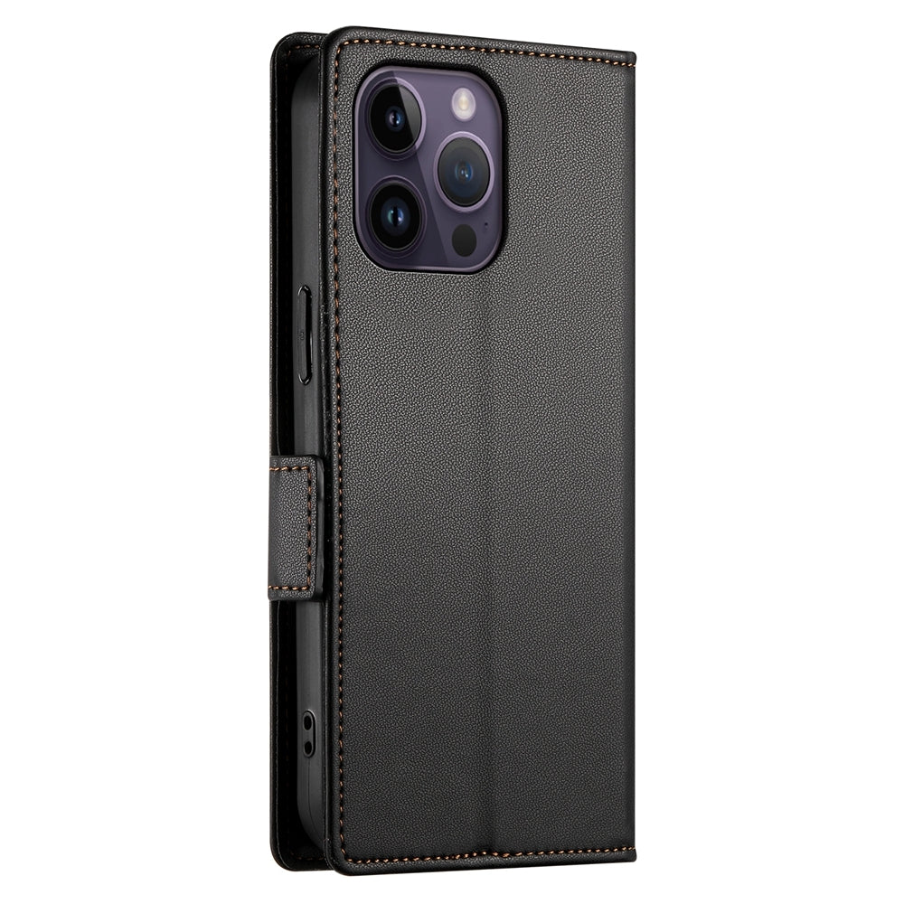 iPhone 14 Pro Max Wallet Case - Luxury Magnetic PU Leather Flip Cover with Card Slots, Stand & Shockproof Protection