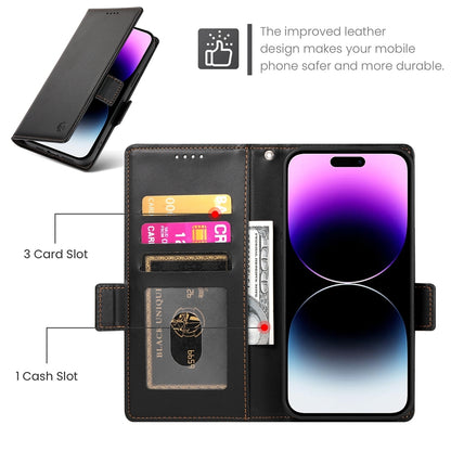 iPhone 14 Pro Max Wallet Case - Luxury Magnetic PU Leather Flip Cover with Card Slots, Stand & Shockproof Protection