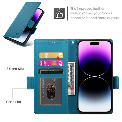 iPhone 14 Pro Max Wallet Case - Luxury Magnetic PU Leather Flip Cover with Card Slots, Stand & Shockproof Protection