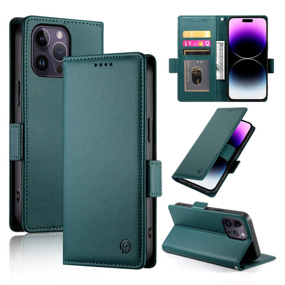 iPhone 14 Pro Max Wallet Case - Luxury Magnetic PU Leather Flip Cover with Card Slots, Stand & Shockproof Protection