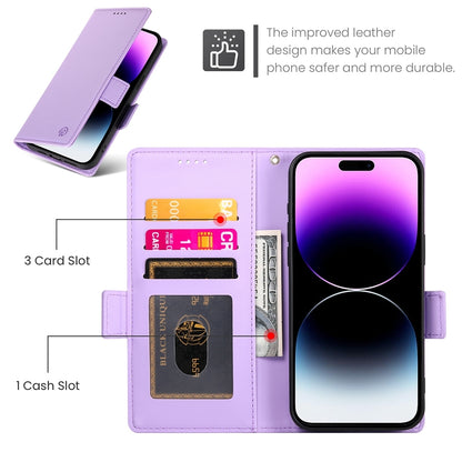 iPhone 14 Pro Max Wallet Case - Luxury Magnetic PU Leather Flip Cover with Card Slots, Stand & Shockproof Protection