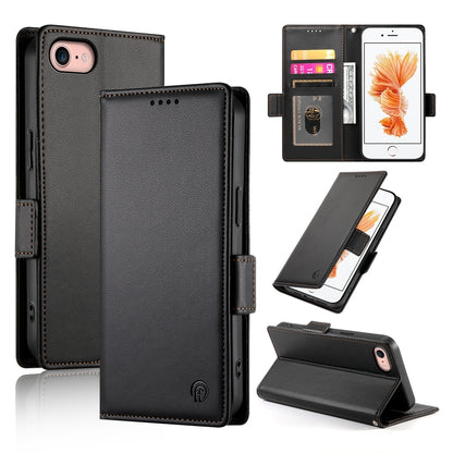 iPhone SE 2022 Wallet Case - Luxury Magnetic PU Leather Flip Cover with Card Slots, Stand & Shockproof Protection