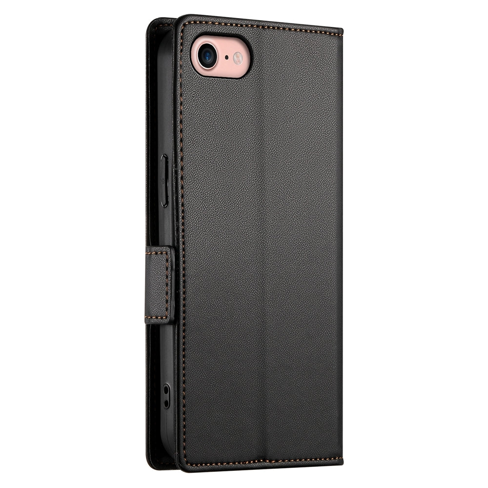 iPhone 8 Wallet Case - Luxury Magnetic PU Leather Flip Cover with Card Slots, Stand & Shockproof Protection
